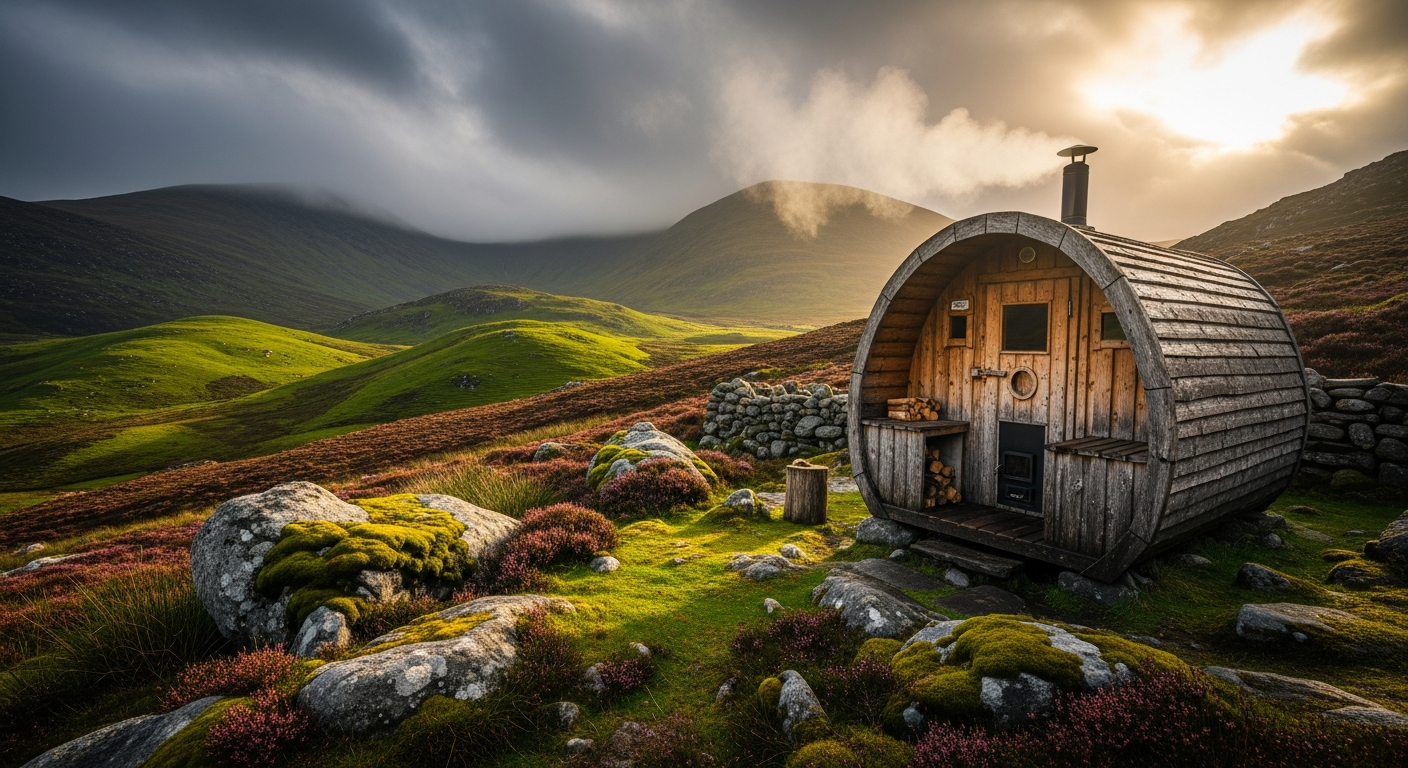 Wild Irish sauna in nature